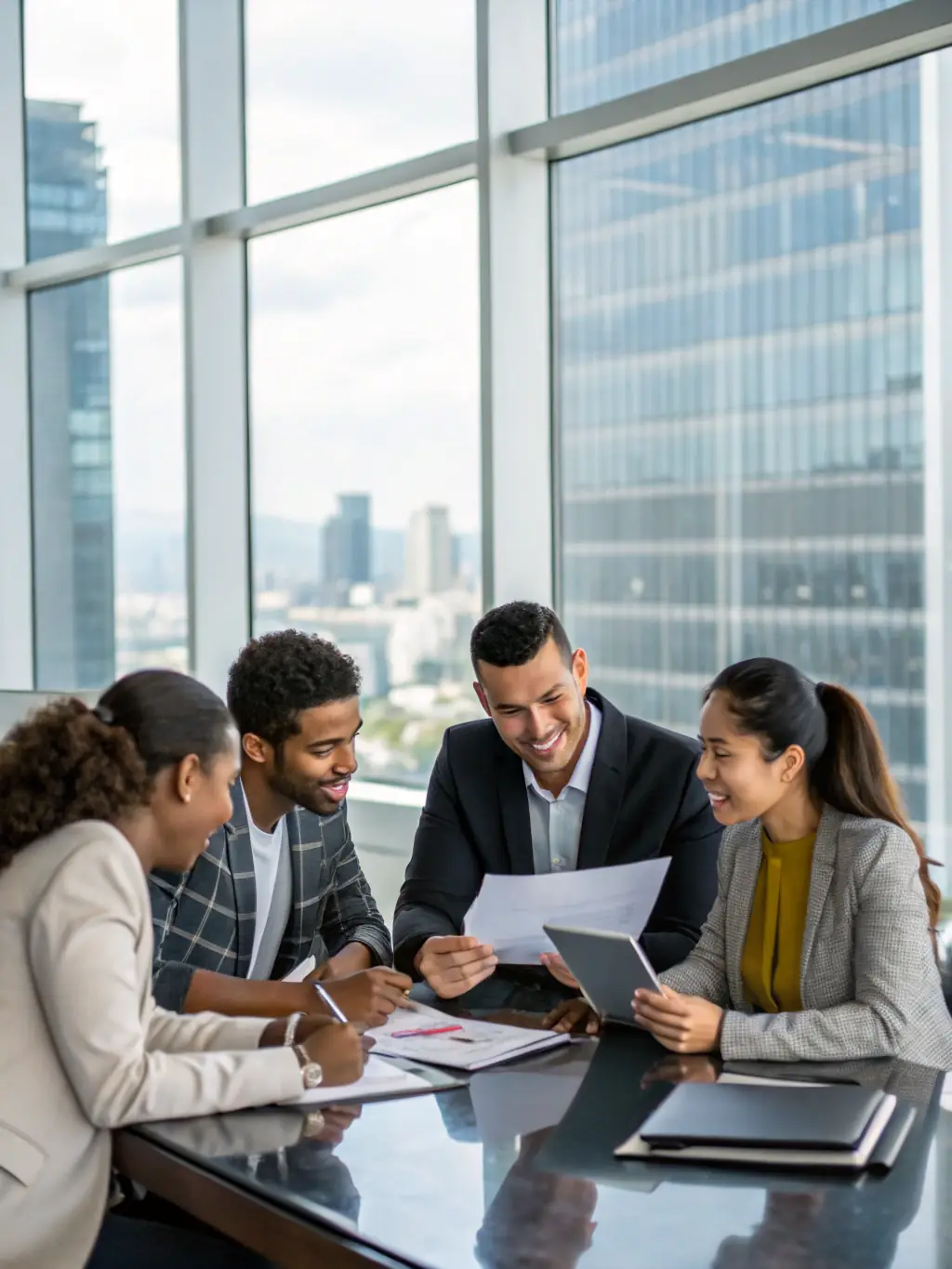 A diverse group of professionals reviewing compliance documents, highlighting the importance of meeting regulatory and ISO expectations.