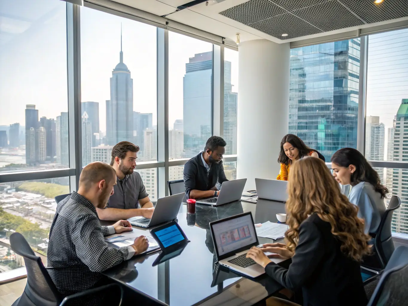 An image representing a decision-making process with emerging technologies, highlighting the importance of ethical considerations and responsible innovation.